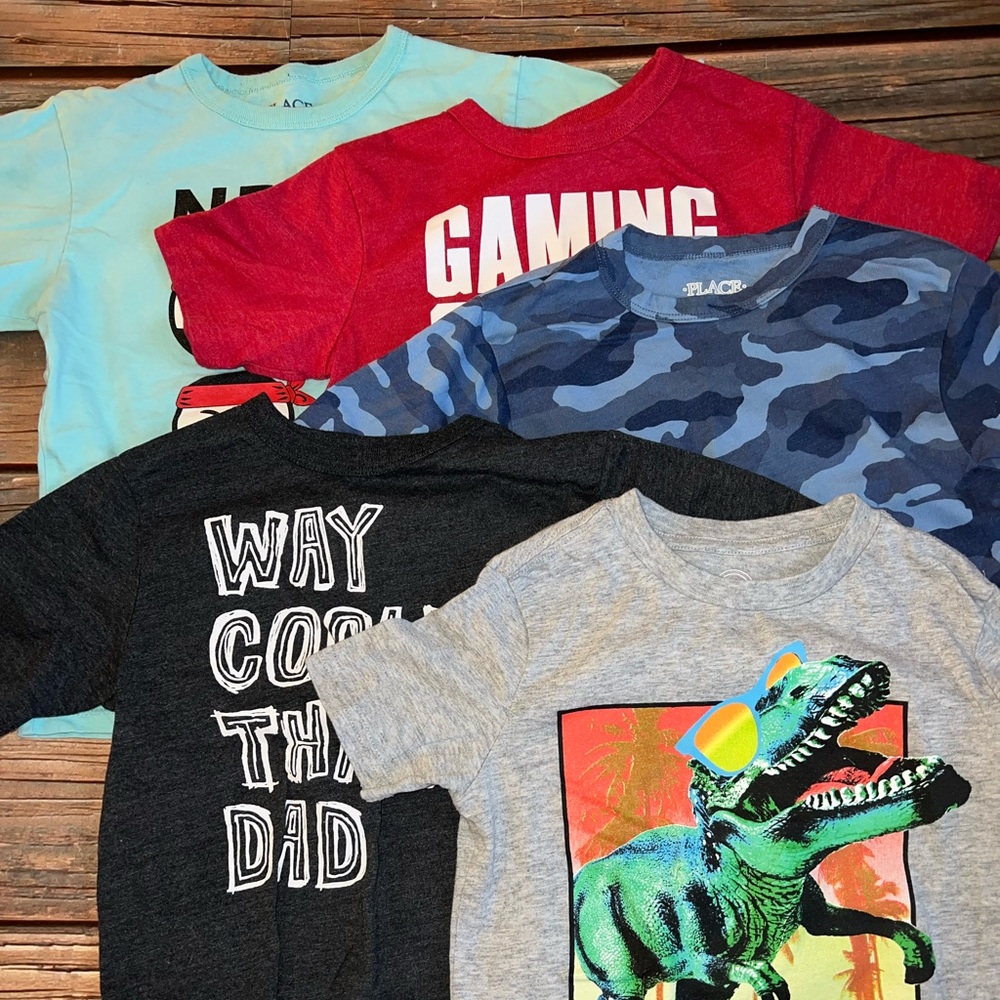Lot of 5 Boys t-shirts, sz small